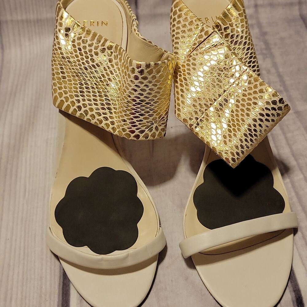 AERIN 4” stiletto  heel sandals, size 10